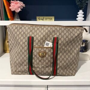 Gucci Plus vintage sherry line tote